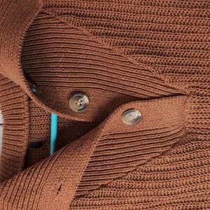 Cable Knit Sweater Burnt Orange